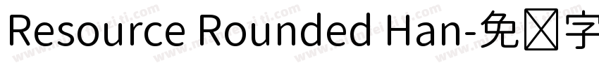 Resource Rounded Han字体转换